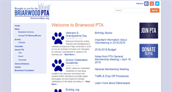 Desktop Screenshot of briarwoodpta.org
